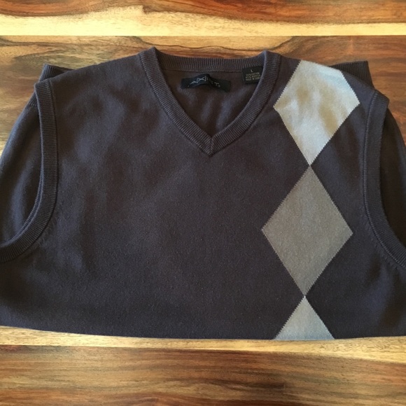 Donated Feb 2026 - Off Axist Brown Sweater Vest, Size Large - Picture 3 of 8